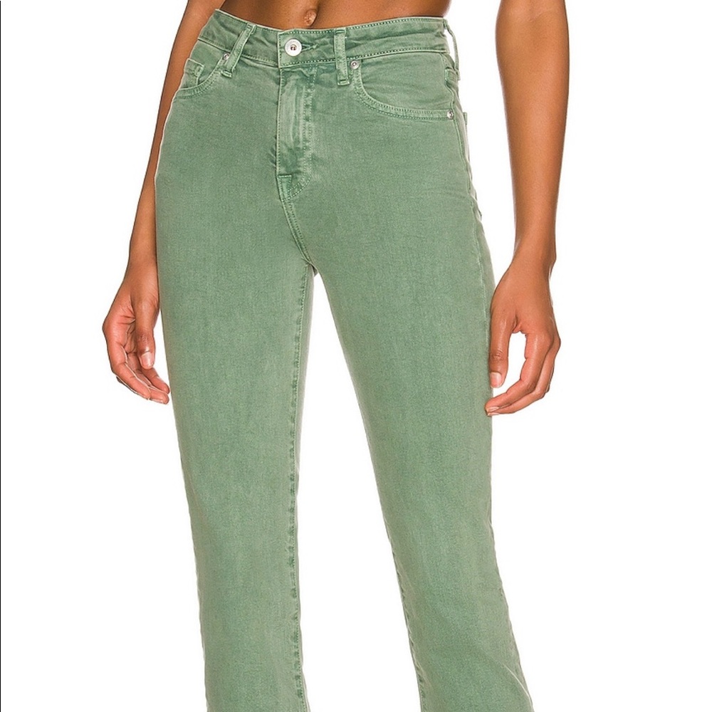 Jonathan Simkhai BRAND NEW Green Denim Jeans